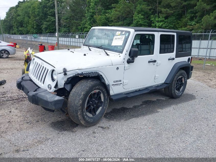 1C4HJWDG6HL721511 2017 Jeep Wrangler Unlimited Sport 4X4