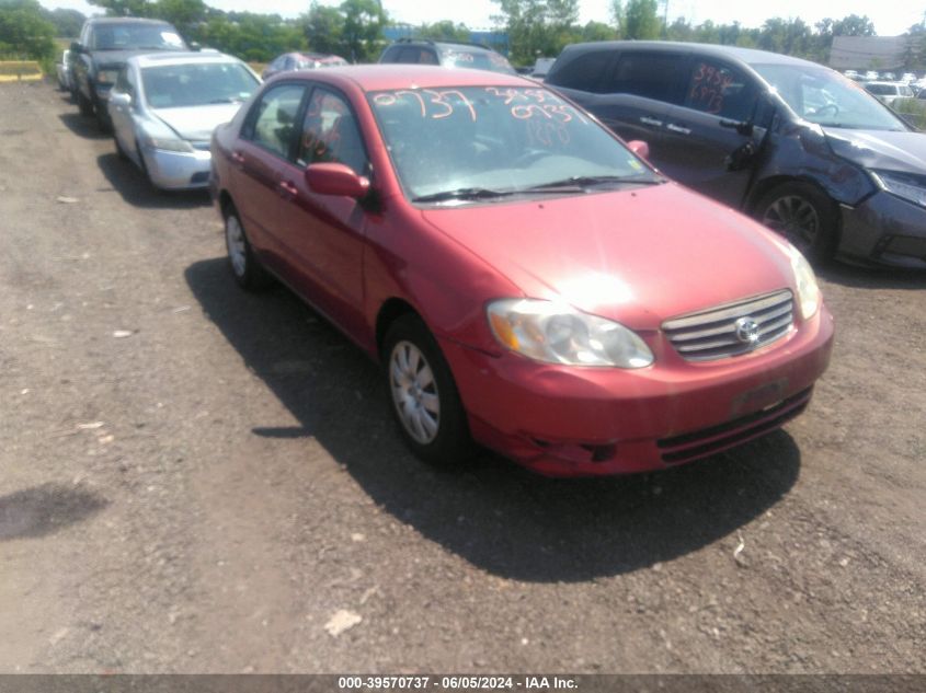 2004 Toyota Corolla Le VIN: 2T1BR32E54C308009 Lot: 39570737