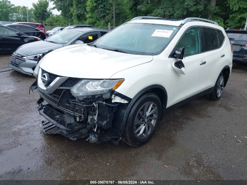 2016 Nissan Rogue Sl VIN: 5N1AT2MVXGC783135 Lot: 39570767