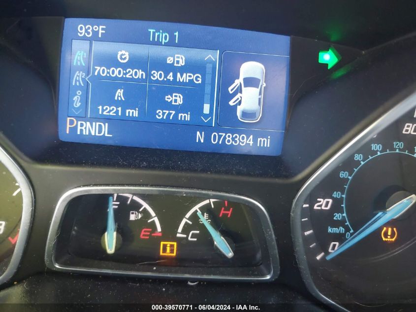 2014 Ford Focus Se VIN: 1FADP3K20EL366372 Lot: 39570771