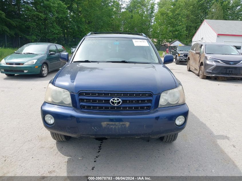 2002 Toyota Highlander Limited V6 VIN: JTEHF21A320060213 Lot: 39570783