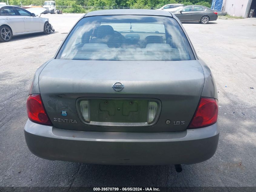 2004 Nissan Sentra 1.8S VIN: 3N1CB51D24L852223 Lot: 39570799