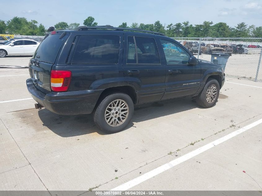 2004 Jeep Grand Cherokee Limited VIN: 1J4GW58N34C434860 Lot: 39570802