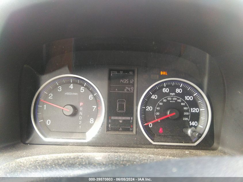 2009 Honda Cr-V Lx VIN: 5J6RE48339L059600 Lot: 39570803