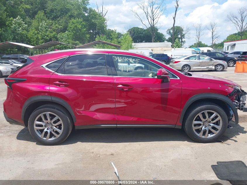 2015 Lexus Nx 200T VIN: JTJBARBZ2F2002185 Lot: 39570805