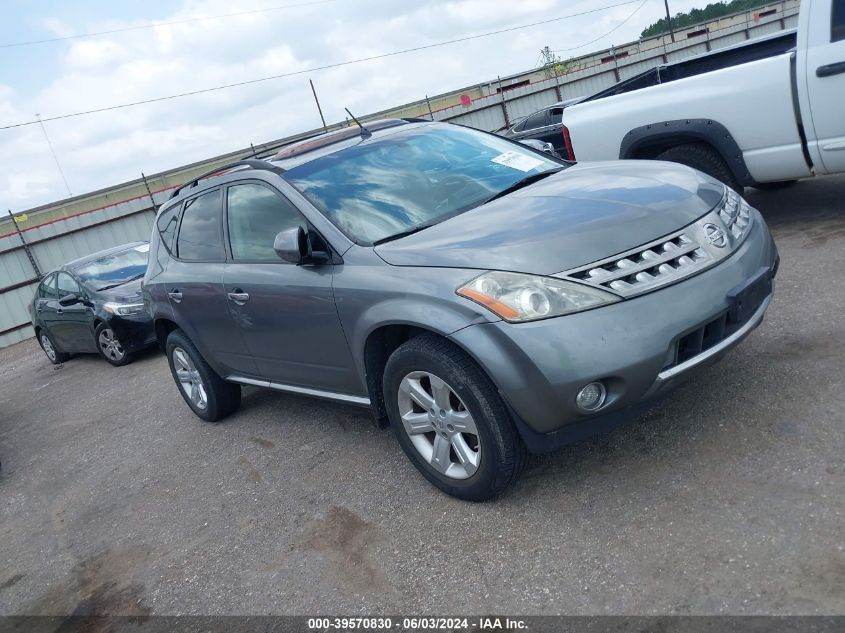 2007 Nissan Murano Sl VIN: JN8AZ08T77W502802 Lot: 39570830