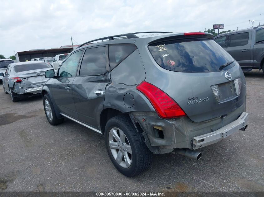 2007 Nissan Murano Sl VIN: JN8AZ08T77W502802 Lot: 39570830