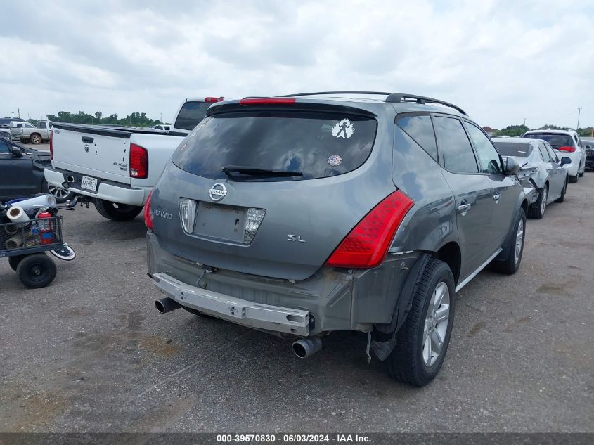 2007 Nissan Murano Sl VIN: JN8AZ08T77W502802 Lot: 39570830