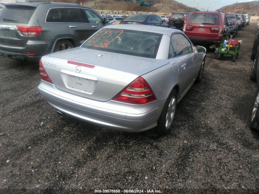 2002 Mercedes-Benz Slk 230 Kompressor VIN: WDBKK49F82F264566 Lot: 39570858