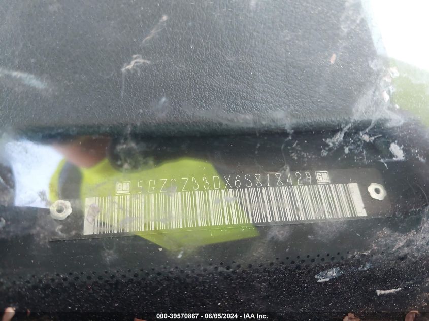 2006 Saturn Vue 4 Cyl VIN: 5GZCZ33DX6S818429 Lot: 39570867