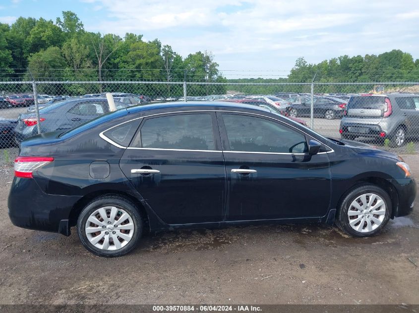 2014 Nissan Sentra S VIN: 3N1AB7AP4EY335863 Lot: 39570884