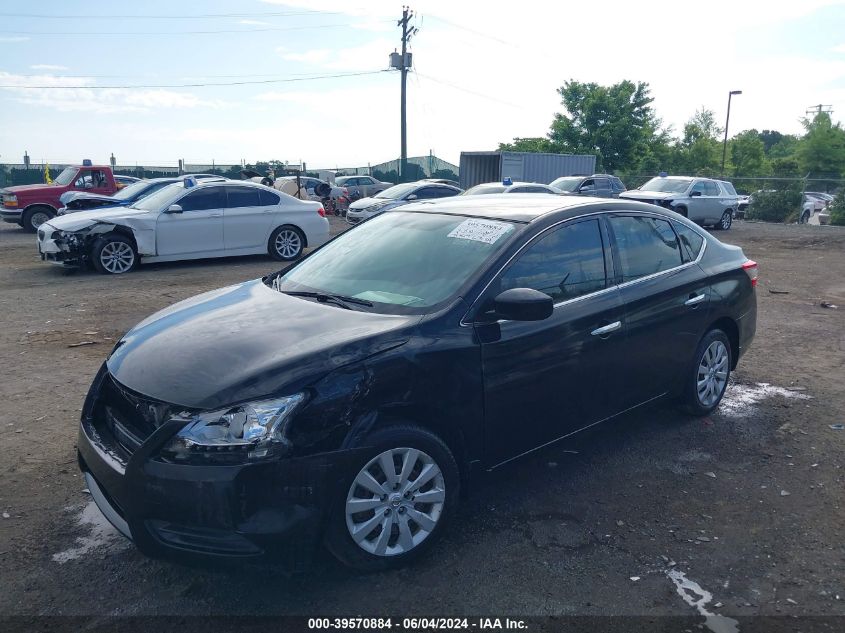 2014 Nissan Sentra S VIN: 3N1AB7AP4EY335863 Lot: 39570884