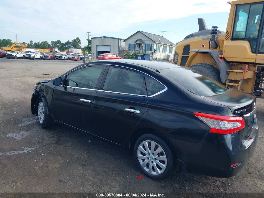 2014 Nissan Sentra S VIN: 3N1AB7AP4EY335863 Lot: 39570884