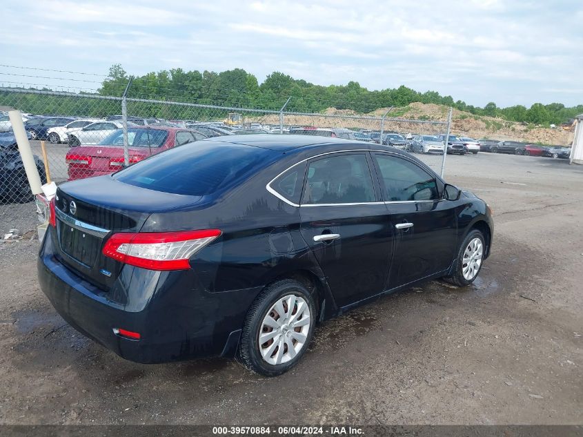 2014 Nissan Sentra S VIN: 3N1AB7AP4EY335863 Lot: 39570884