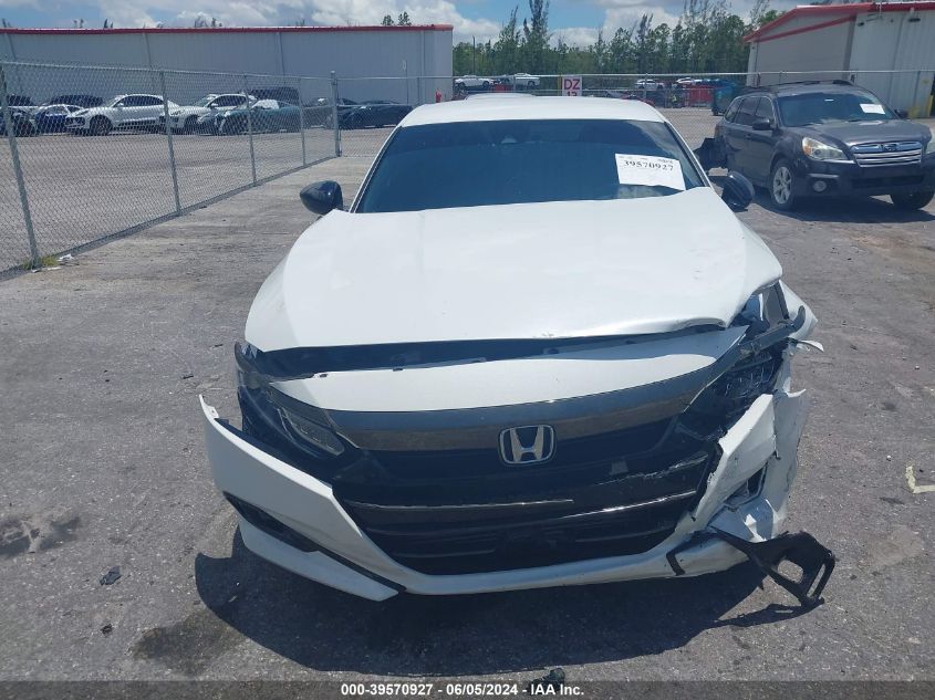 2022 Honda Accord Sport VIN: 1HGCV1F31NA094155 Lot: 39570927