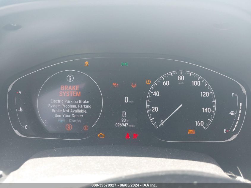 2022 Honda Accord Sport VIN: 1HGCV1F31NA094155 Lot: 39570927