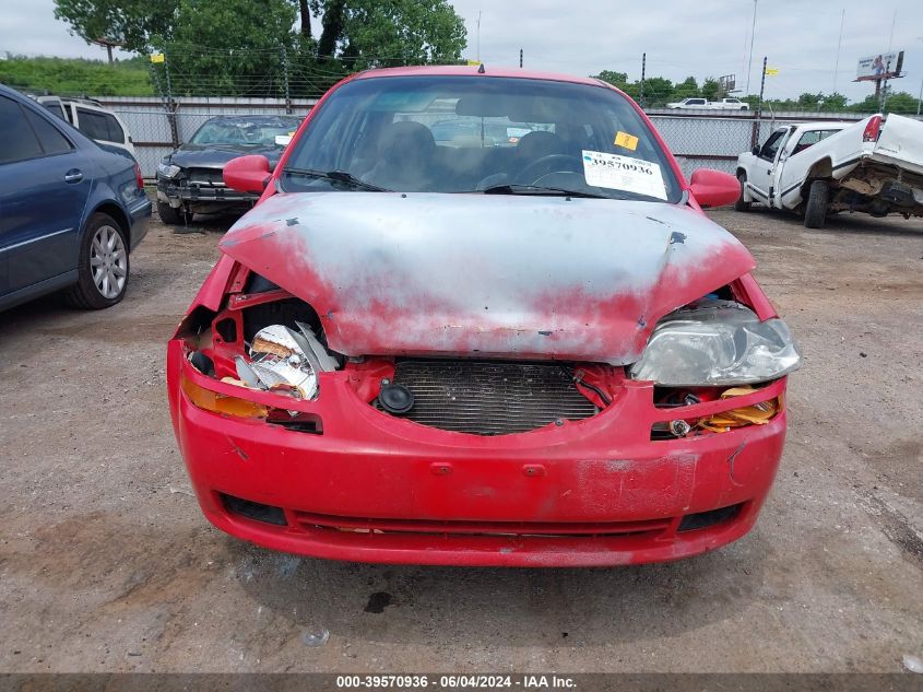 2004 Chevrolet Aveo Ls VIN: KL1TJ52634B220582 Lot: 39570936