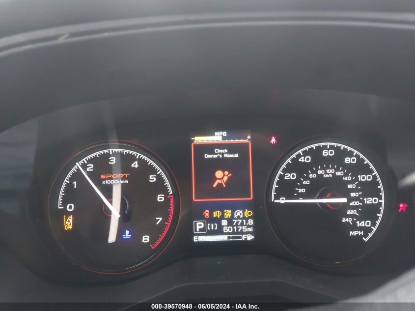 2021 Subaru Forester Sport VIN: JF2SKARC7MH523918 Lot: 39570948