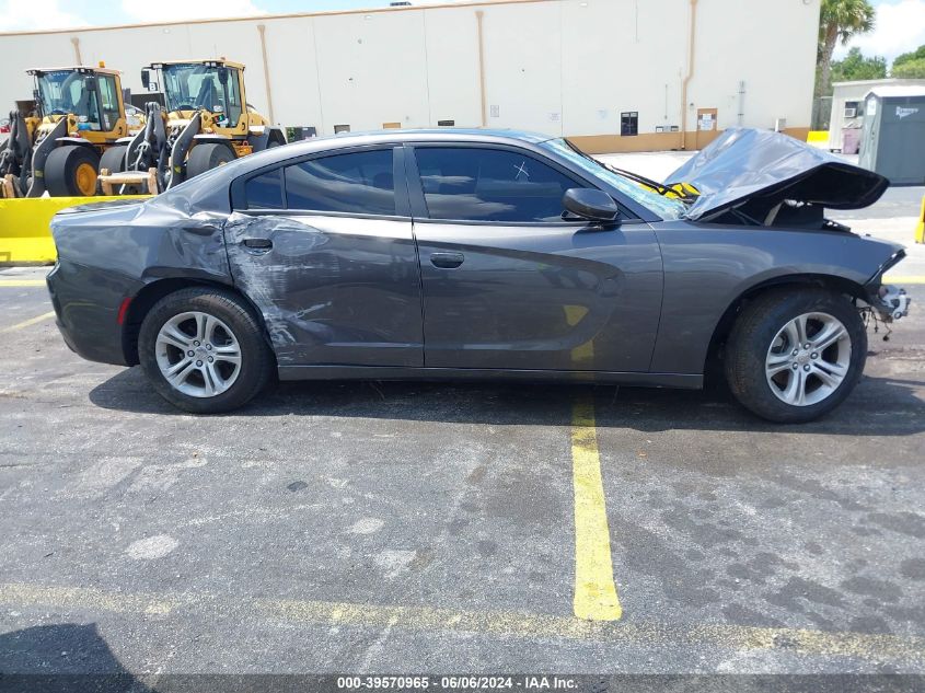 2022 Dodge Charger Sxt Rwd VIN: 2C3CDXBG2NH220087 Lot: 39570965