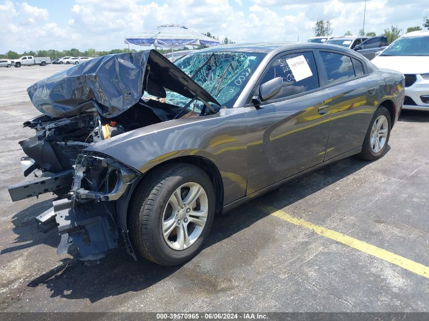 2022 Dodge Charger Sxt Rwd VIN: 2C3CDXBG2NH220087 Lot: 39570965