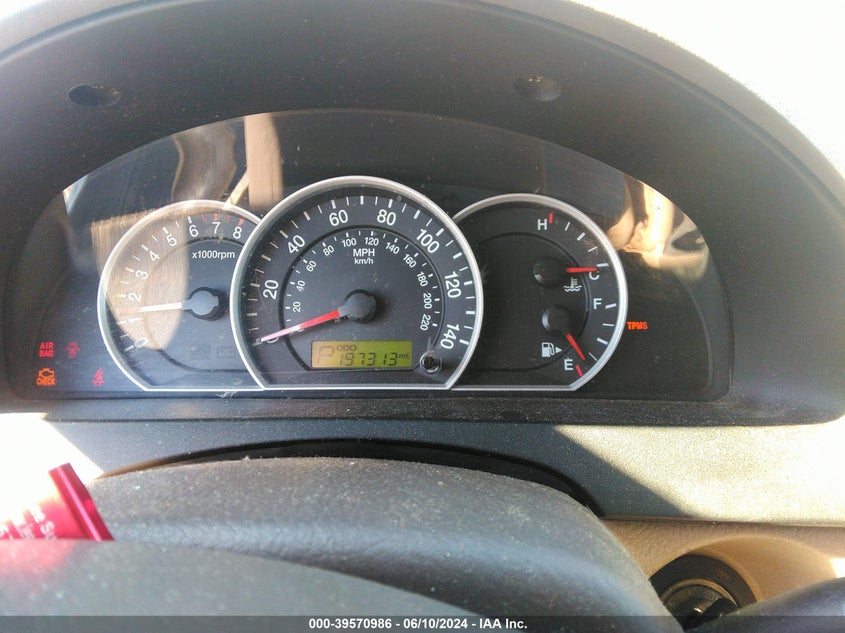 2009 Kia Sorento Lx VIN: KNDJD73579589241 Lot: 39570986