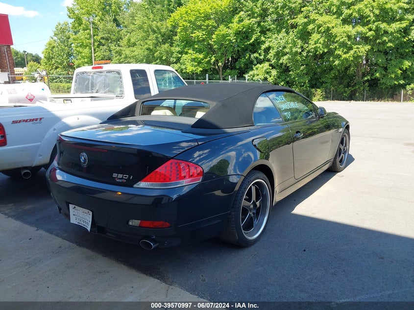 2006 BMW 650I VIN: WBAEK13416CN75510 Lot: 39570997