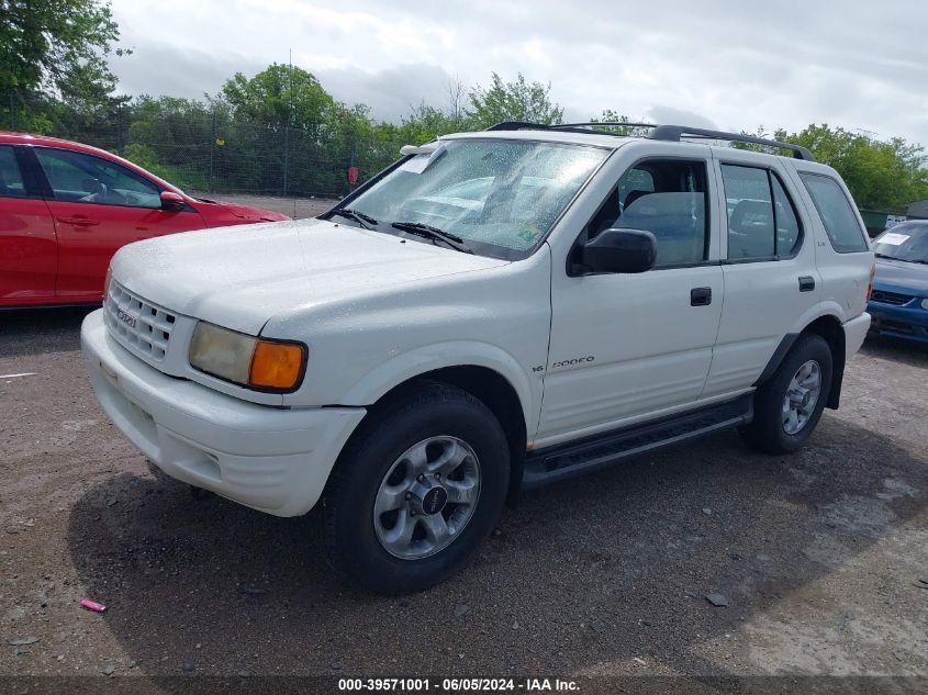 1999 Isuzu Rodeo Ls/Lse/S VIN: 4S2CM58W8X4304501 Lot: 39571001