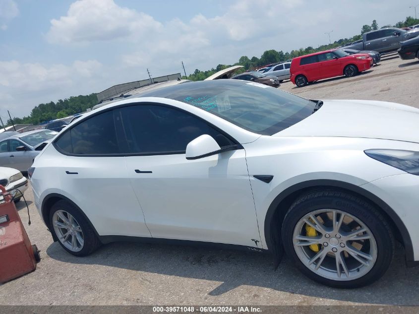 2021 Tesla Model Y Long Range Dual Motor All-Wheel Drive VIN: 5YJYGDEEXMF109924 Lot: 39571048