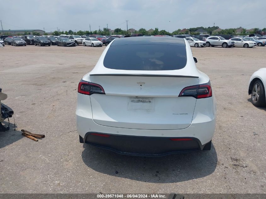 2021 Tesla Model Y Long Range Dual Motor All-Wheel Drive VIN: 5YJYGDEEXMF109924 Lot: 39571048