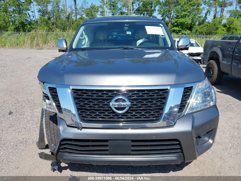 2019 Nissan Armada Platinum VIN: JN8AY2NFXK9351796 Lot: 39571096