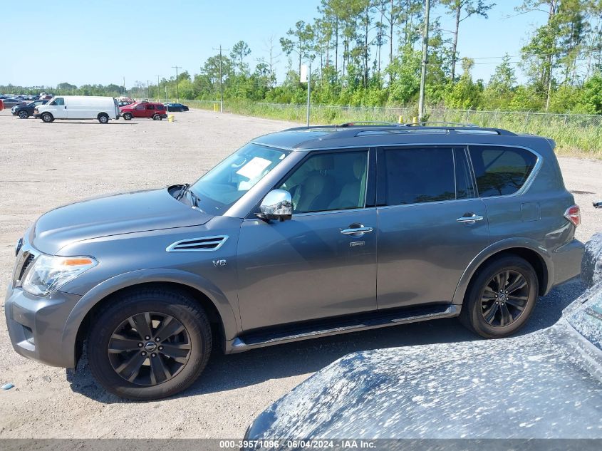 2019 Nissan Armada Platinum VIN: JN8AY2NFXK9351796 Lot: 39571096