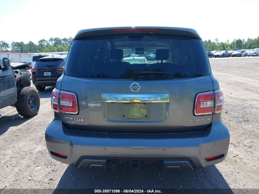 2019 Nissan Armada Platinum VIN: JN8AY2NFXK9351796 Lot: 39571096