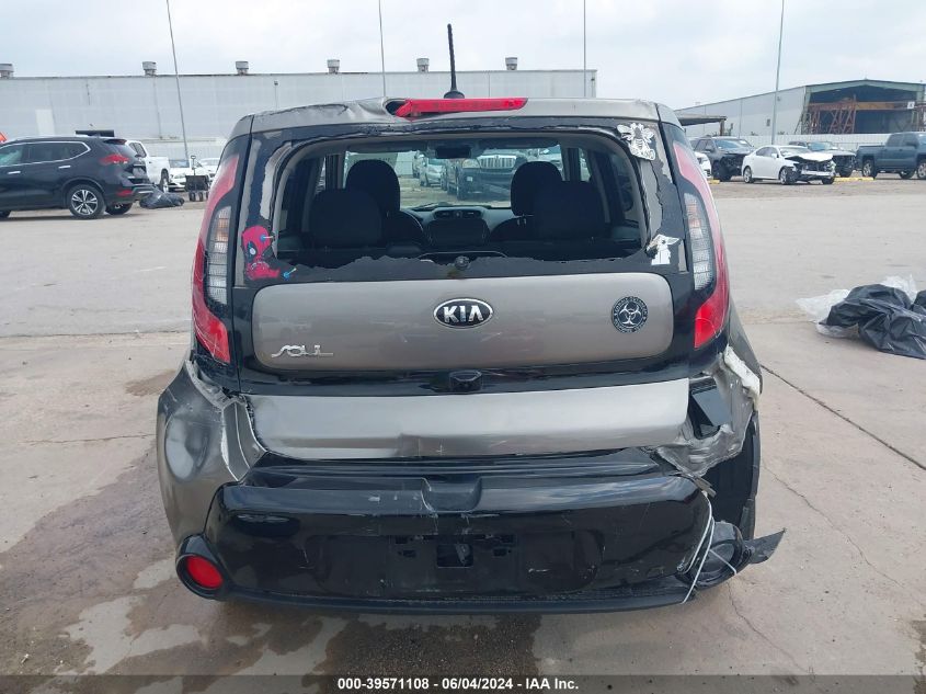 2016 Kia Soul + VIN: KNDJP3A56G7291777 Lot: 39571108