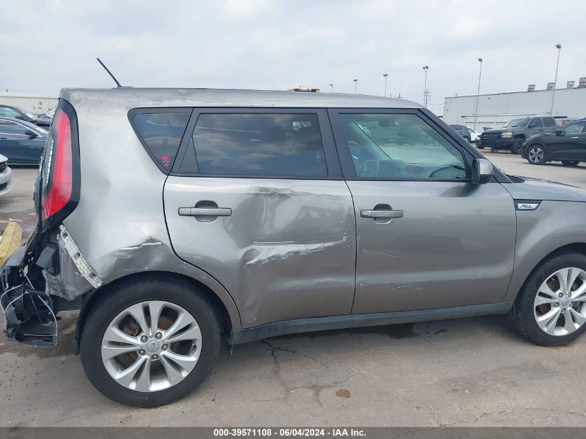 2016 Kia Soul + VIN: KNDJP3A56G7291777 Lot: 39571108