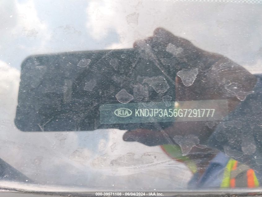 2016 Kia Soul + VIN: KNDJP3A56G7291777 Lot: 39571108