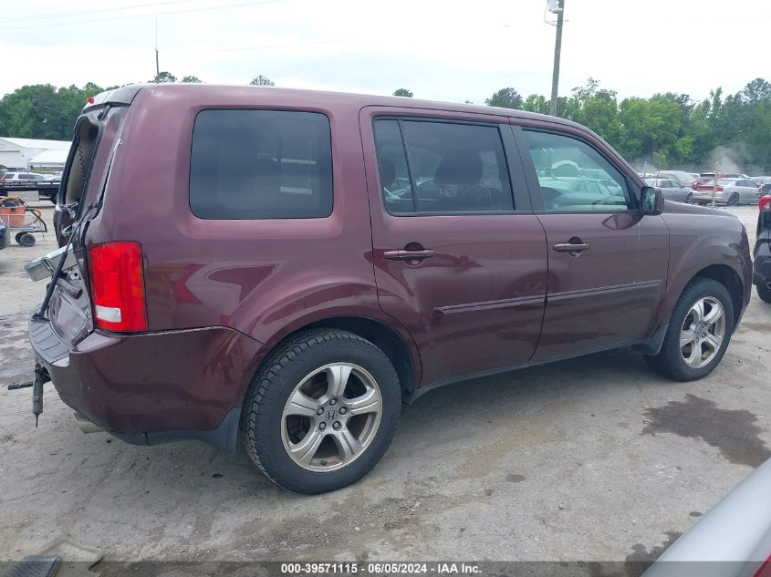 2012 Honda Pilot Ex-L VIN: 5FNYF4H5XCB021498 Lot: 39571115
