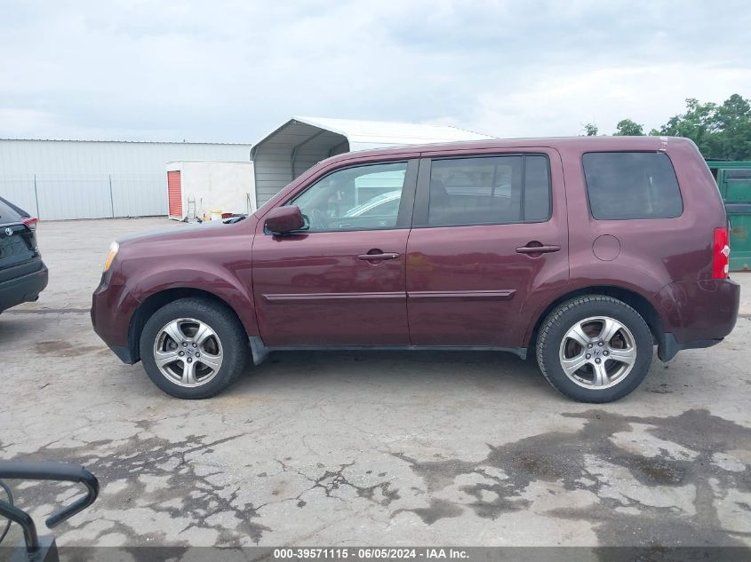 2012 Honda Pilot Ex-L VIN: 5FNYF4H5XCB021498 Lot: 39571115