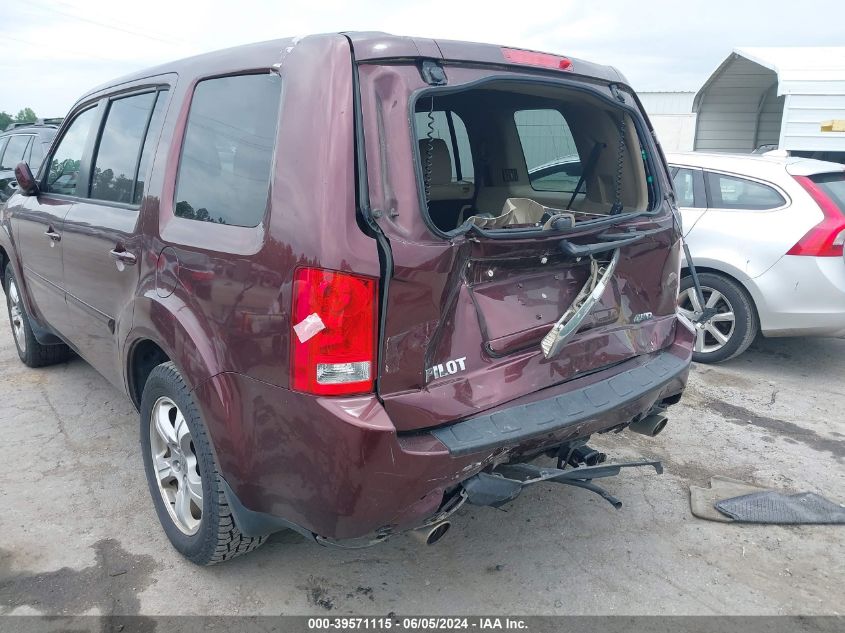 2012 Honda Pilot Ex-L VIN: 5FNYF4H5XCB021498 Lot: 39571115