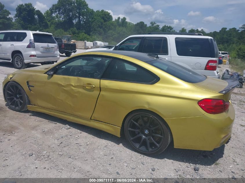 2015 BMW M4 VIN: WBS3R9C5XFK330362 Lot: 39571117