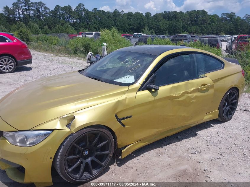 2015 BMW M4 VIN: WBS3R9C5XFK330362 Lot: 39571117