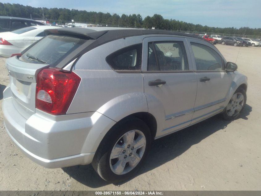 2007 Dodge Caliber Sxt VIN: 1B3HB48B27D553506 Lot: 39571150