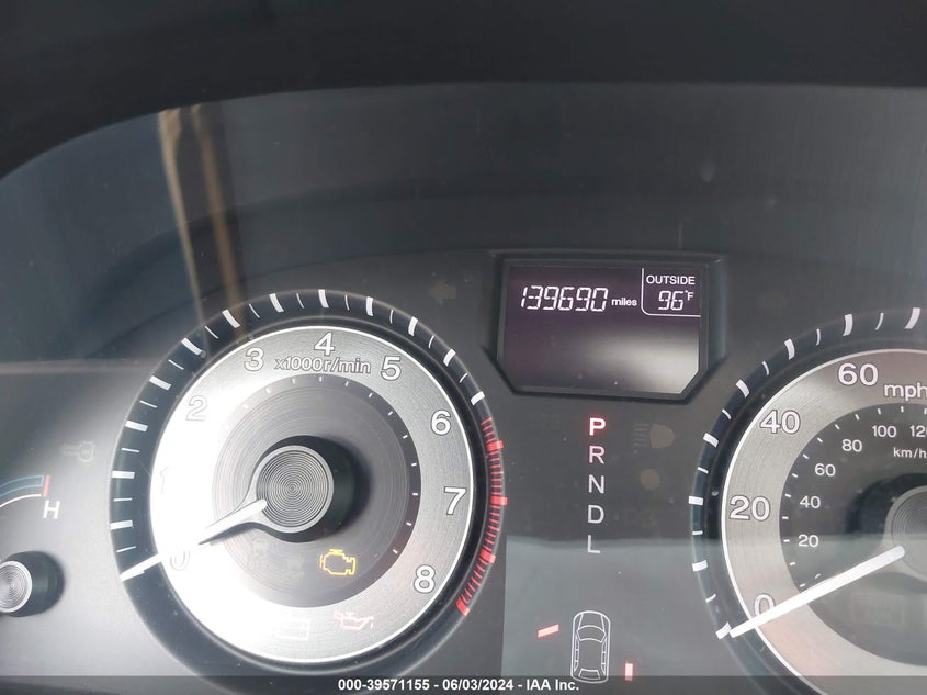 2013 Honda Odyssey Ex-L VIN: 5FNRL5H60DB017456 Lot: 39571155