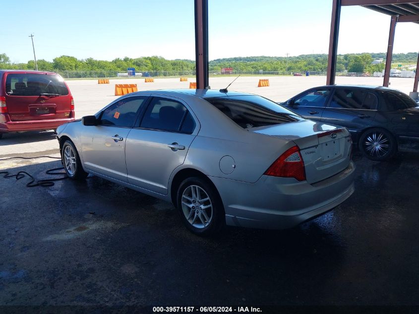 2011 Ford Fusion S VIN: 3FAHP0GA4BR297862 Lot: 39571157