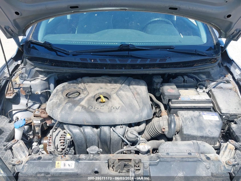 2013 Hyundai Elantra Gls VIN: KMHDH4AE1DU673501 Lot: 39571173