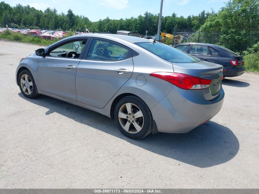 2013 Hyundai Elantra Gls VIN: KMHDH4AE1DU673501 Lot: 39571173