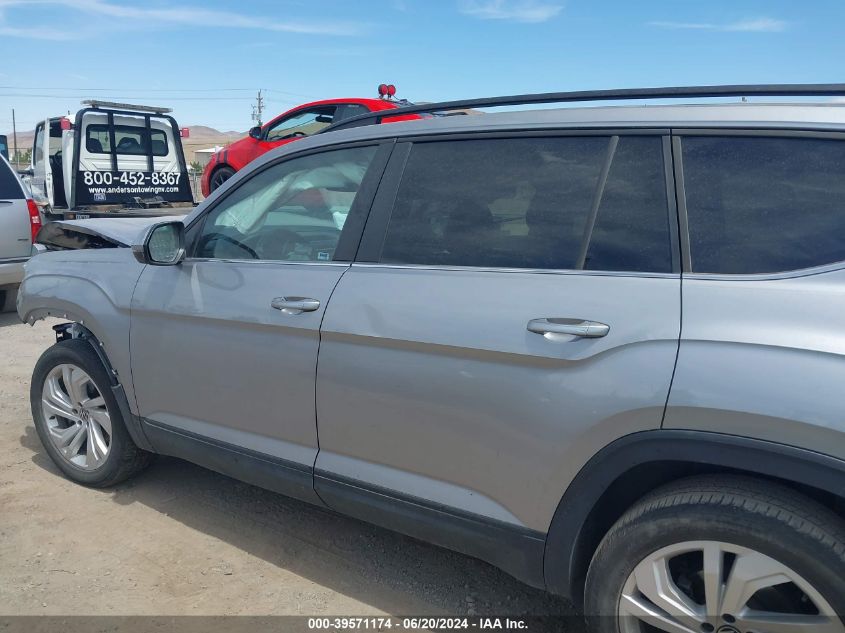 2021 Volkswagen Atlas 3.6L V6 Se W/Technology VIN: 1V2JR2CA2MC537465 Lot: 39571174