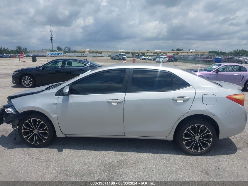 2014 Toyota Corolla S Plus VIN: 2T1BURHE3EC022721 Lot: 39571198