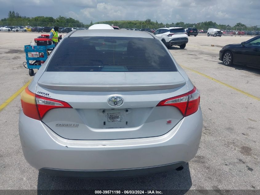 2014 Toyota Corolla S Plus VIN: 2T1BURHE3EC022721 Lot: 39571198