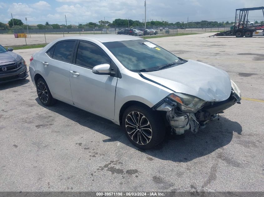 2014 Toyota Corolla S Plus VIN: 2T1BURHE3EC022721 Lot: 39571198