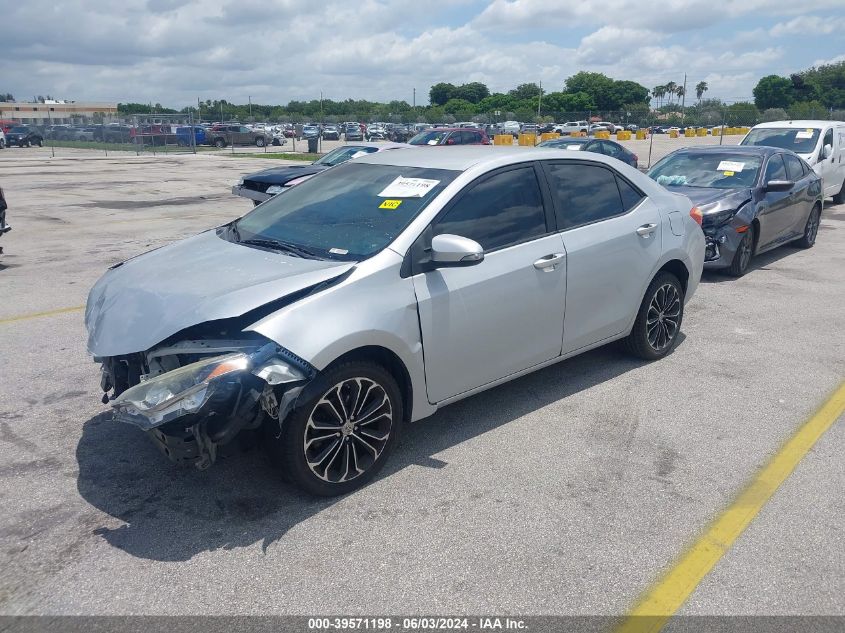 2014 Toyota Corolla S Plus VIN: 2T1BURHE3EC022721 Lot: 39571198